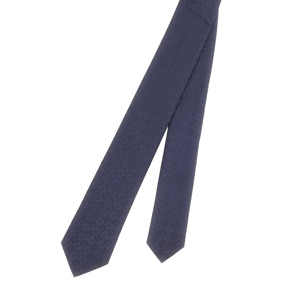 Cravatta in seta jacquard monogram