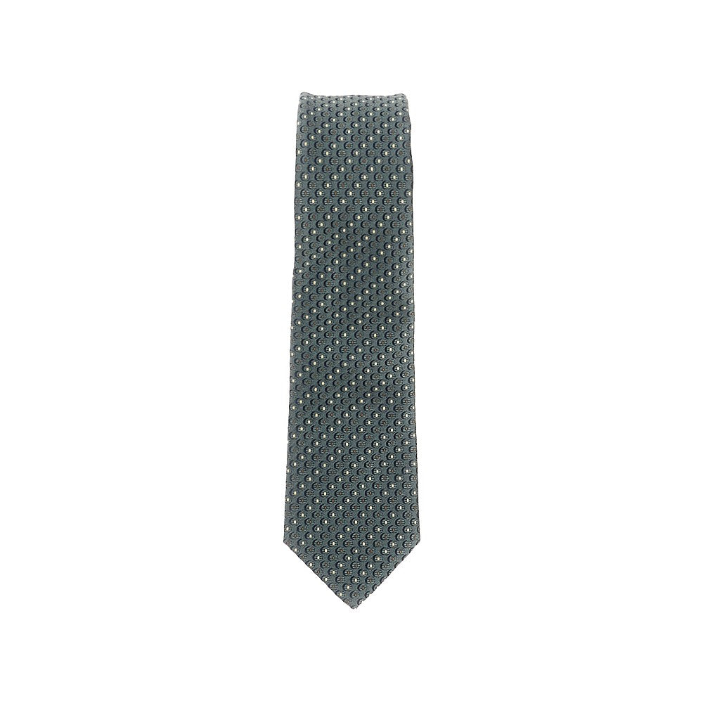 Cravatta in twill di seta con motivo jacquard