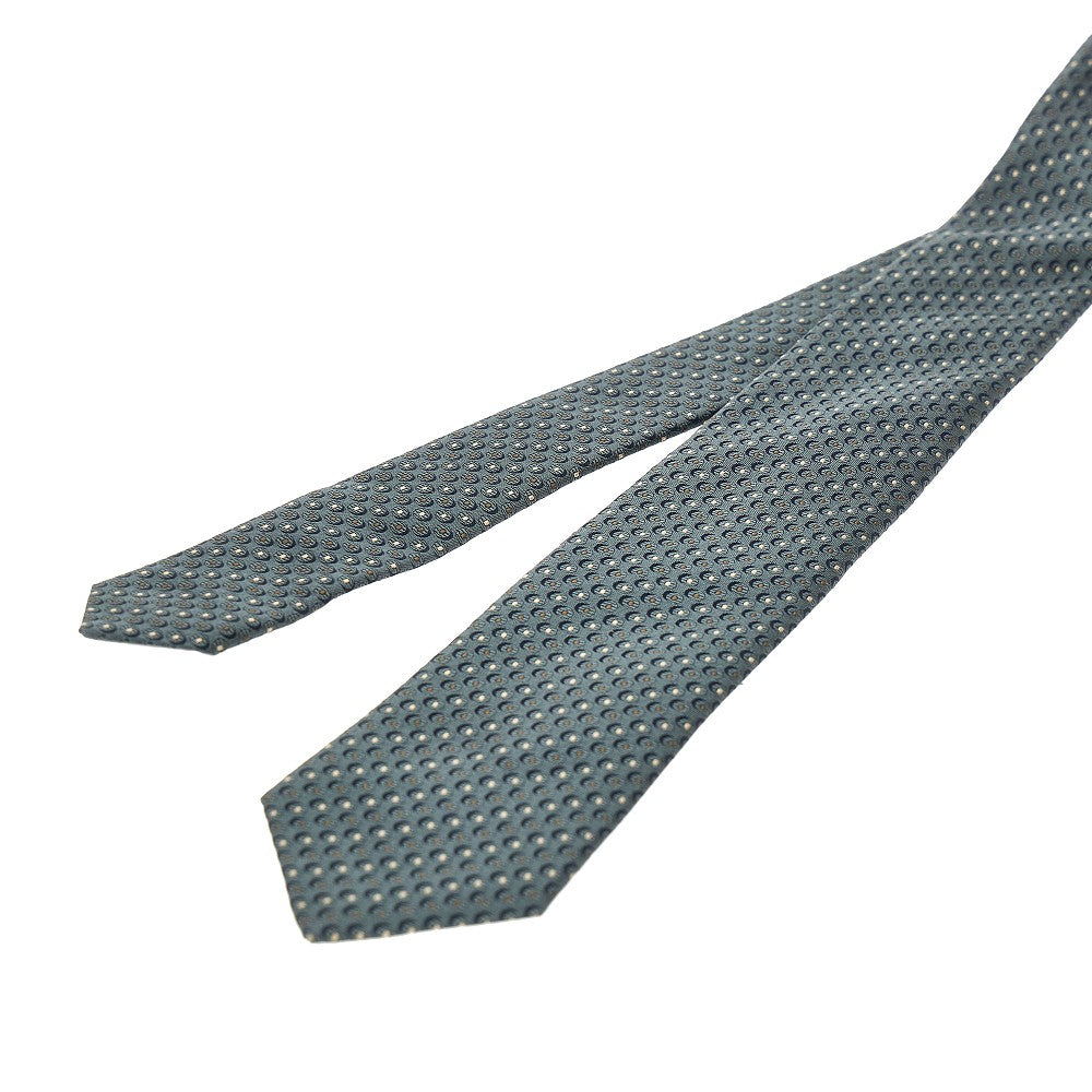 Cravatta in twill di seta con motivo jacquard