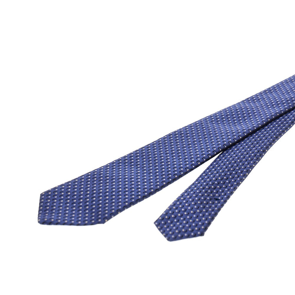 Cravatta in twill di seta con motivo jacquard