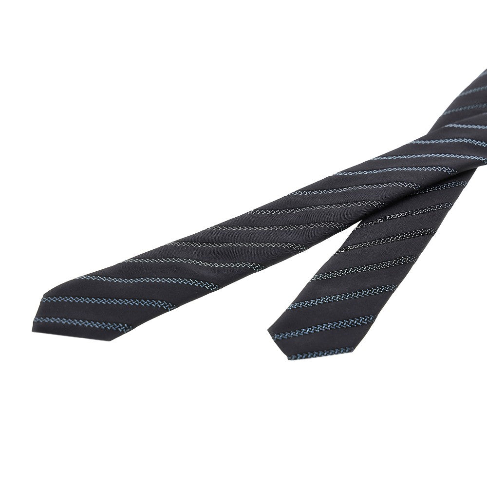 Cravatta in twill di seta con motivo jacquard