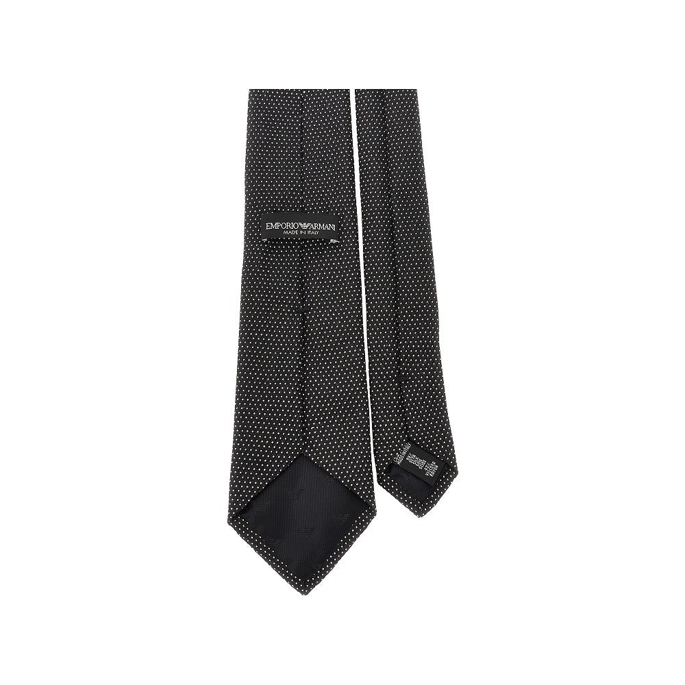 Silk-blend tie with jacquard motif