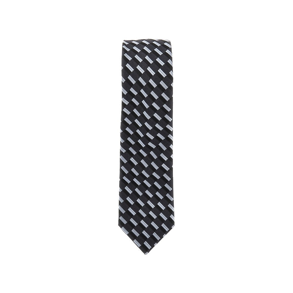Silk tie with jacquard motif