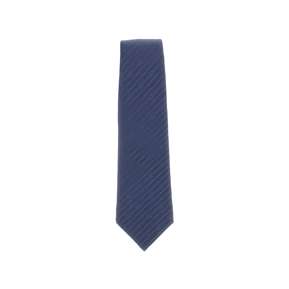 Cravatta in crepe di seta &#39;Incrocio GG&#39;