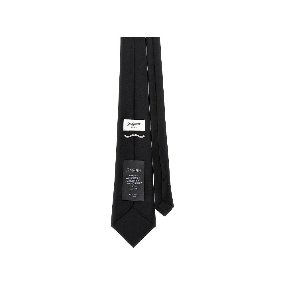 Silk satin necktie