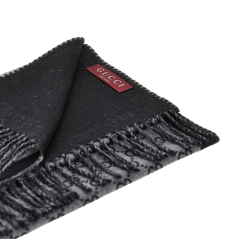 Wool scarf with Interlocking GG motif
