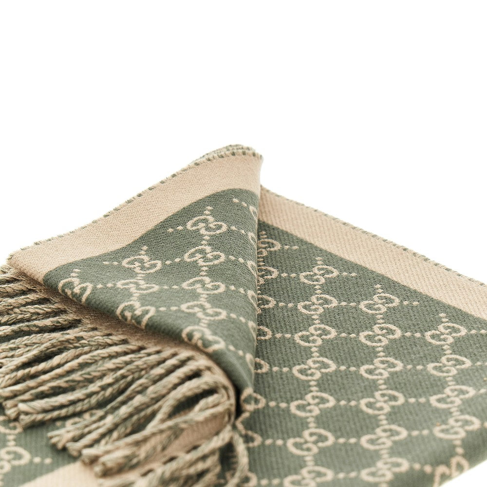 Wool scarf with Interlocking GG motif