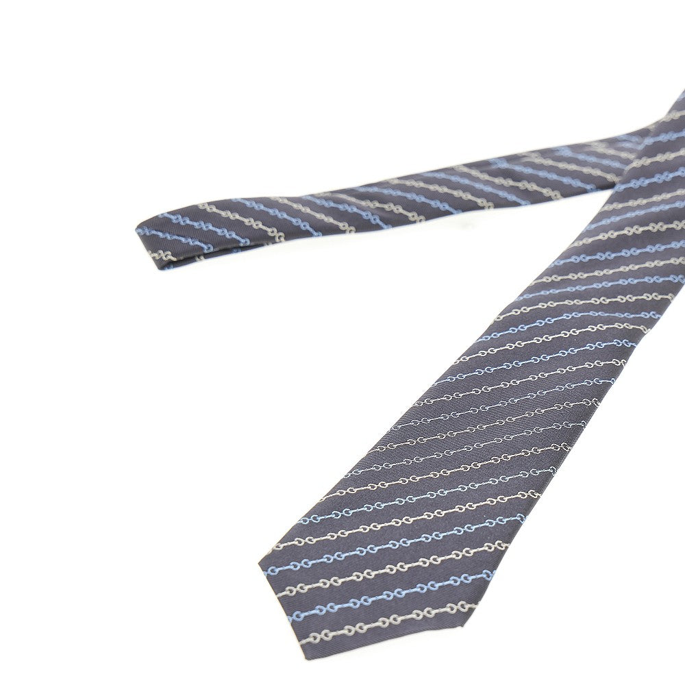 Silk tie with Horsebit motif