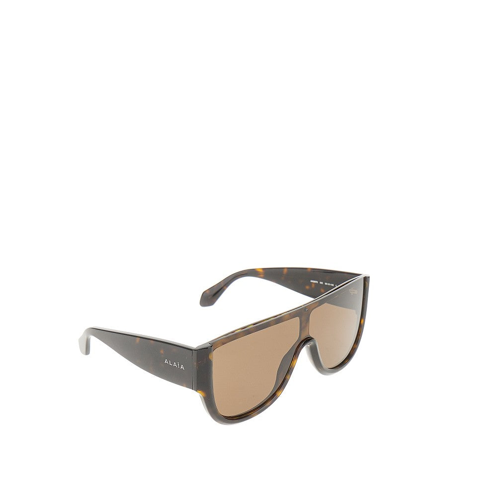 Tortroiseshell-effect Mask sunglasses