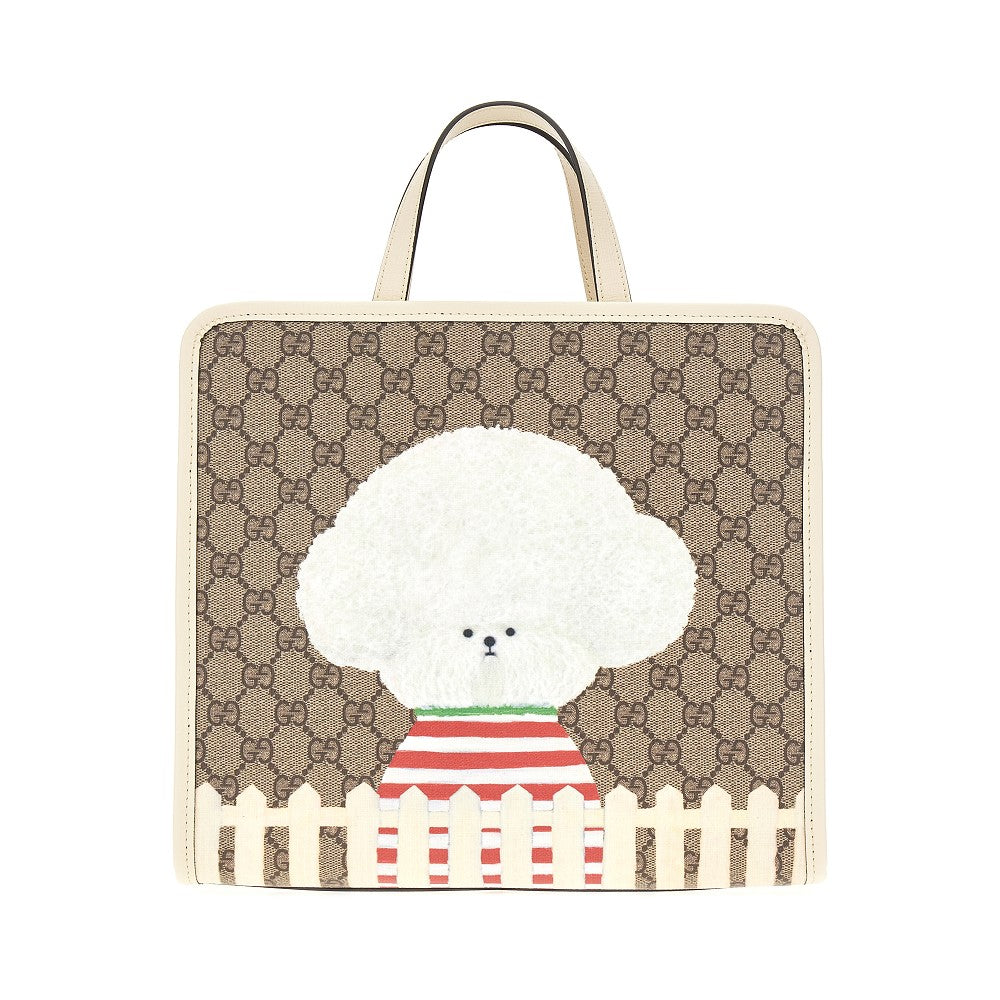 GG Supreme bag with dog print