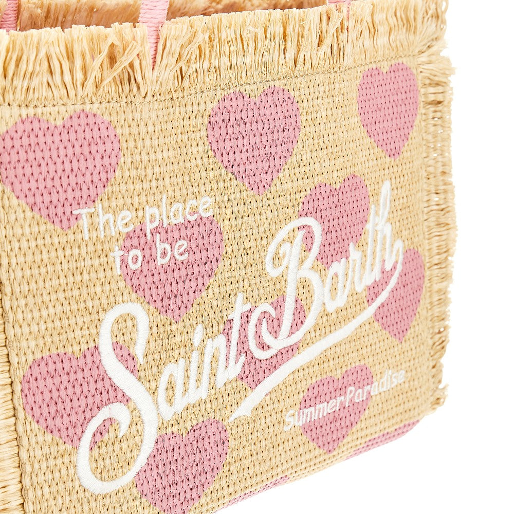 Borsa 'Colette' in rafia intrecciata