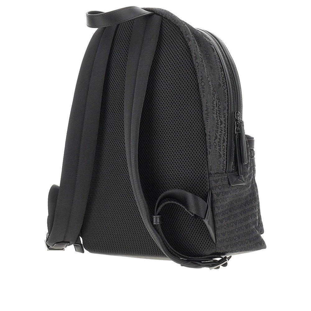 Zaino in tessuto jacquard logato