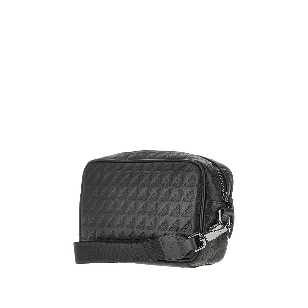 Eagle embossed leather pouch