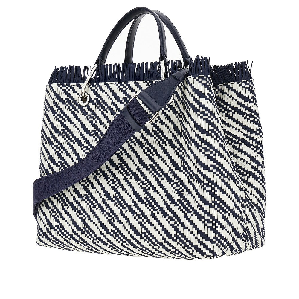 Woven leather medium MyEA Bag
