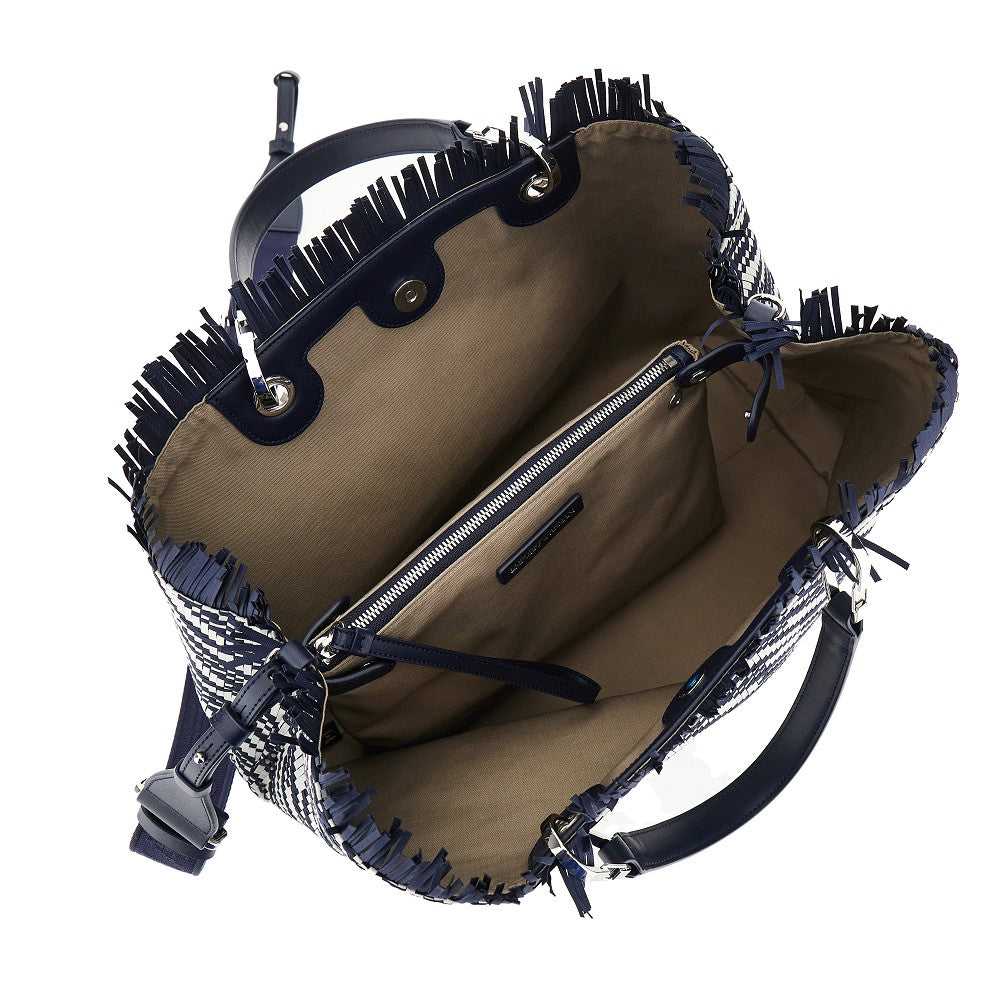 Woven leather medium MyEA Bag