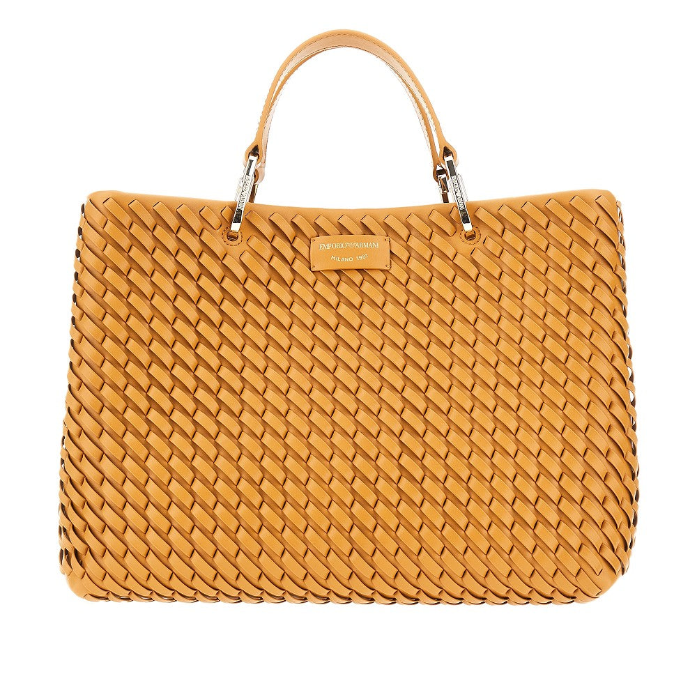 Woven leather medium MyEA Bag