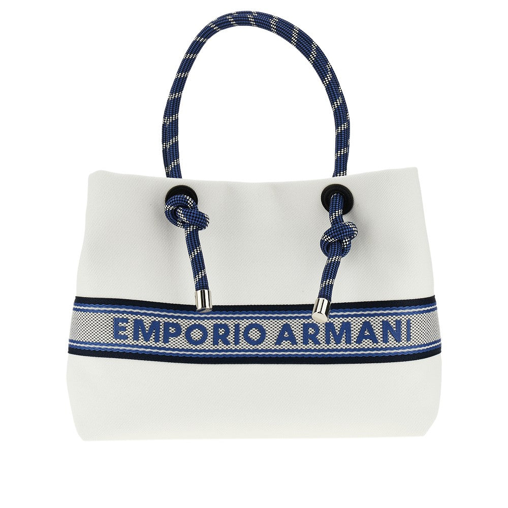 Medium cotton shopping bag with rope handles