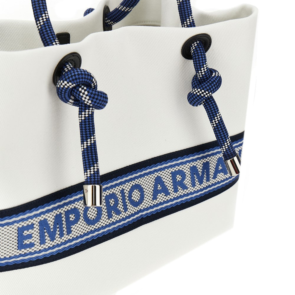 Medium cotton shopping bag with rope handles