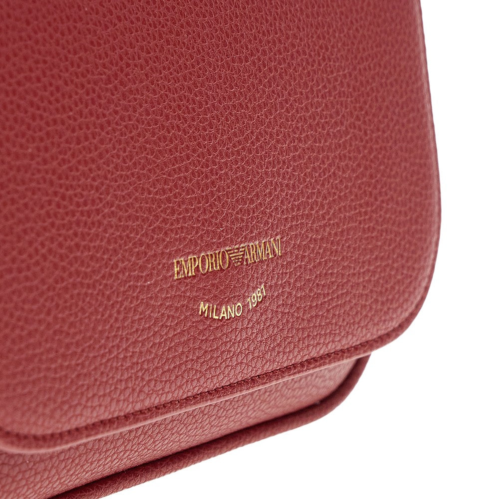 Deer-print faux leather crossbody mini bag