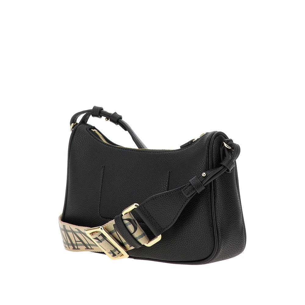 Deer-print faux leather baguette bag