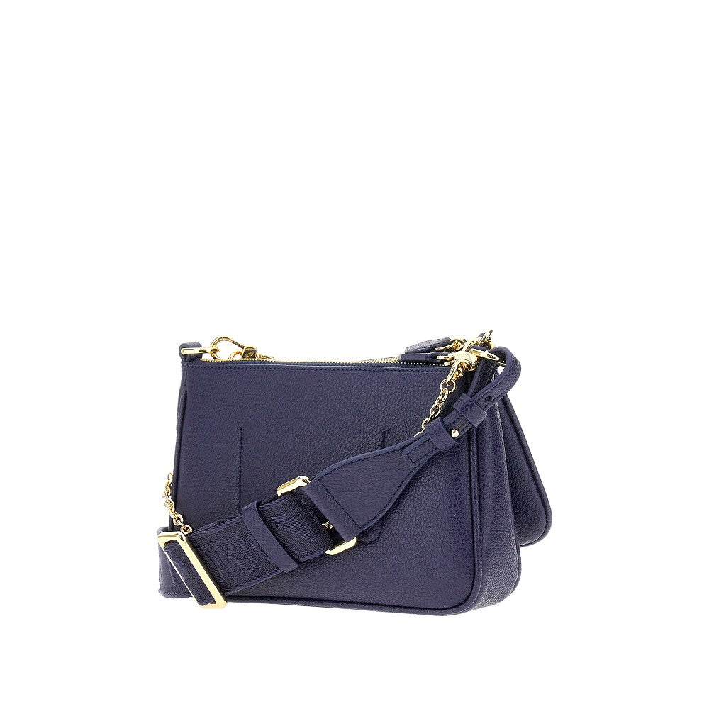 Deer-print faux leather double mini bag