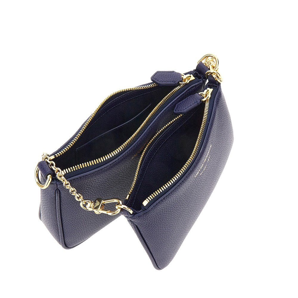 Mini bag doppia in finta pelle stampa cervo