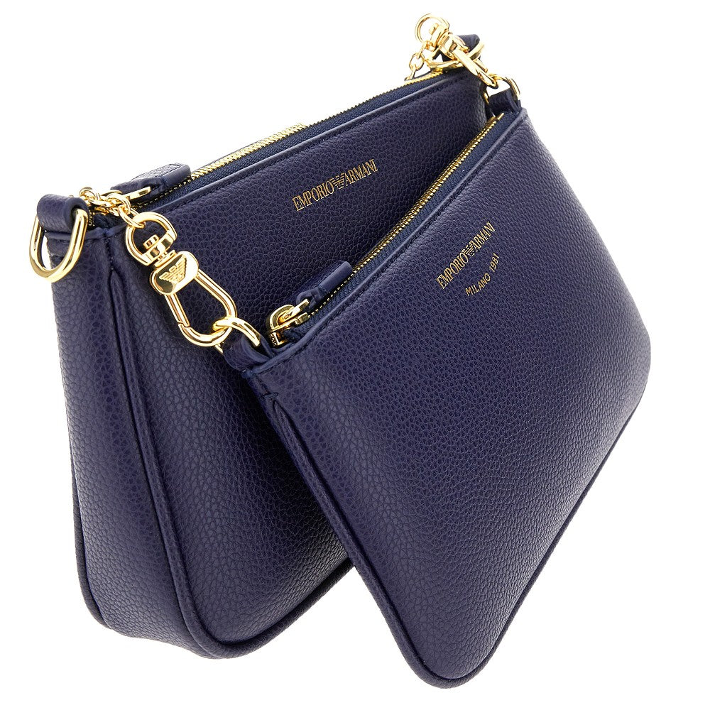 Mini bag doppia in finta pelle stampa cervo