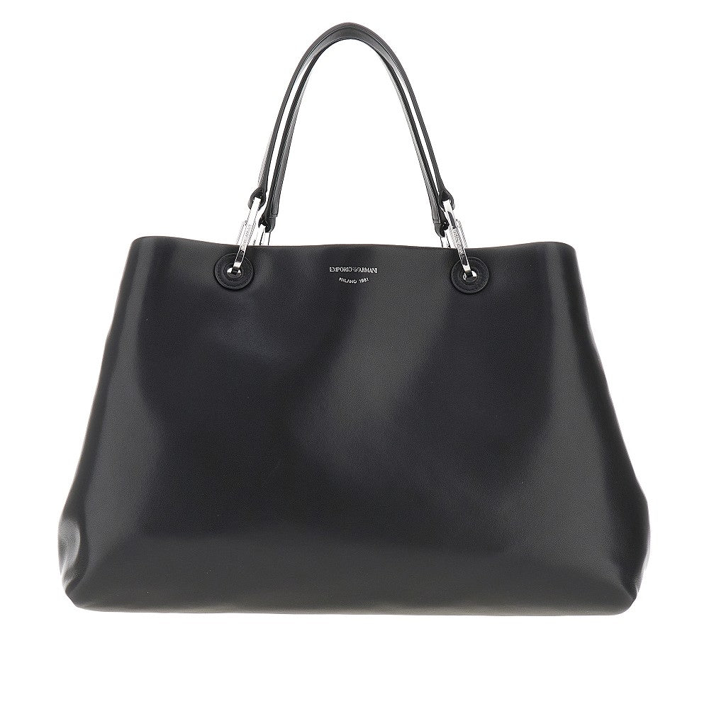 Nappa leather large 'MyEA' shopping bag