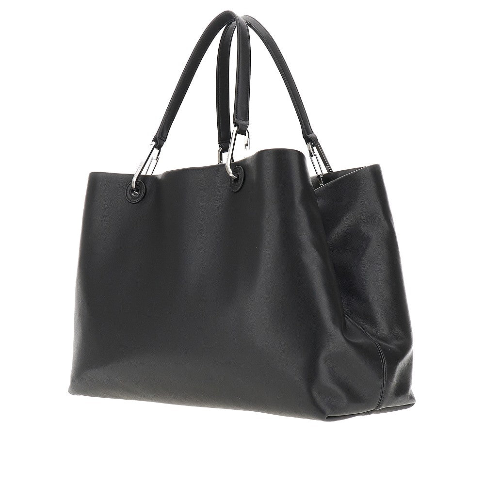 Nappa leather large 'MyEA' shopping bag