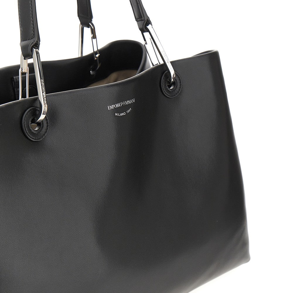 Nappa leather large 'MyEA' shopping bag