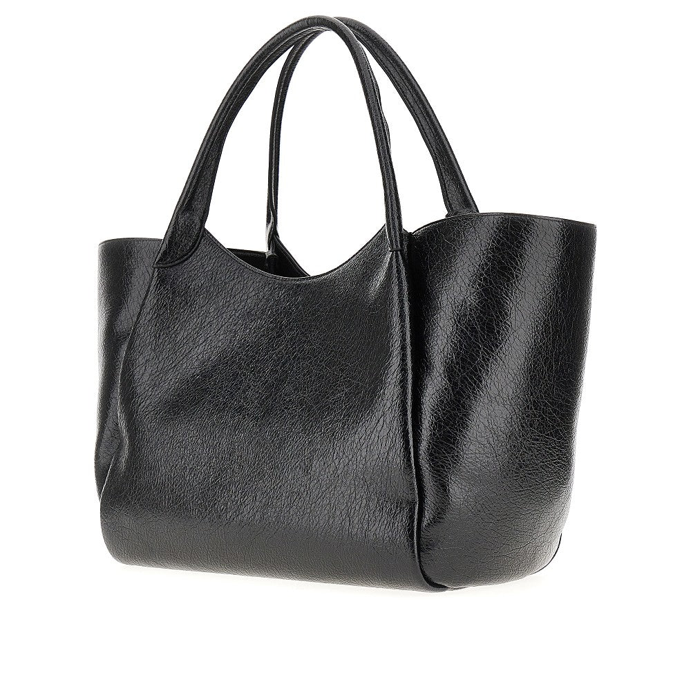 Shopping bag in pelle sintetica