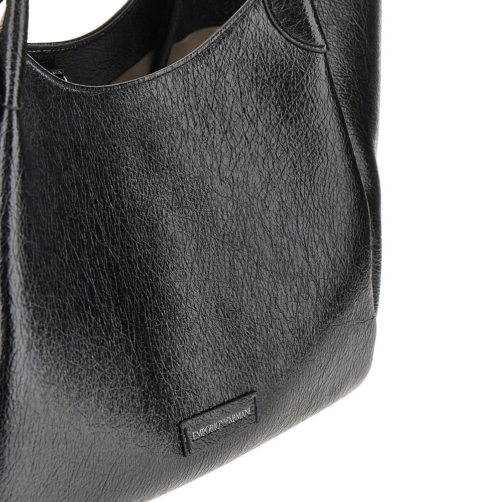 Shopping bag in pelle sintetica
