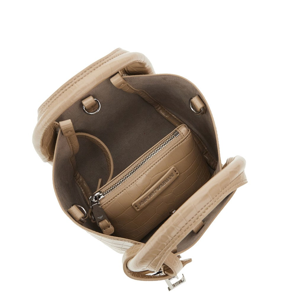 Faux leather small bag with Cocco print