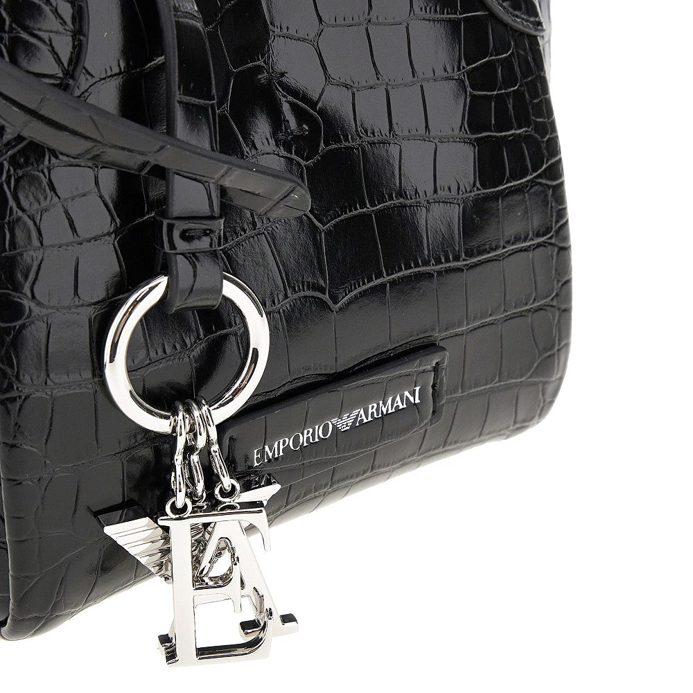 Faux leather small bag with Cocco print