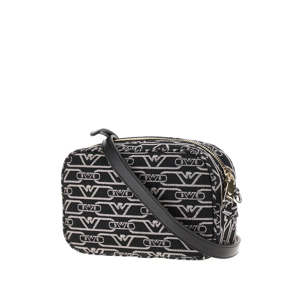 Camera bag in tela con motivo logo