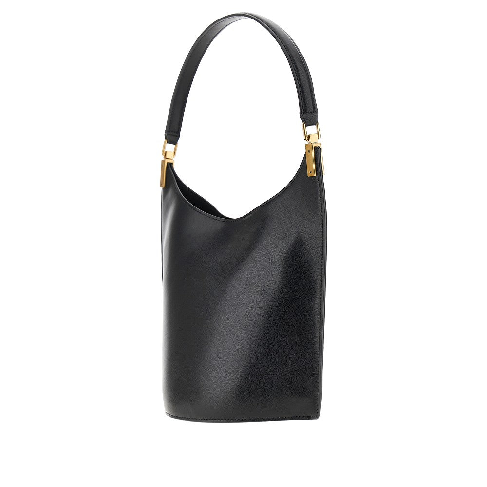 Leather small shoulder bag
