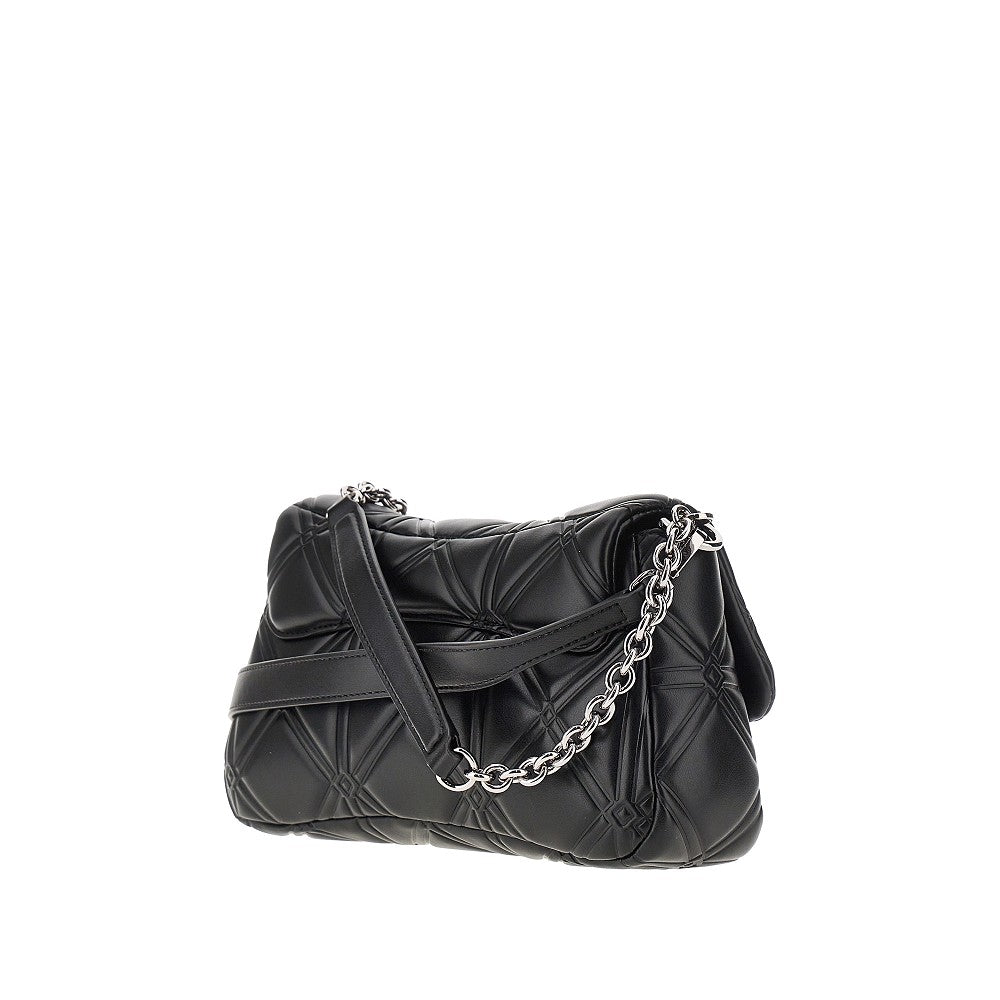 Faux nappa leather medium crossbody bag