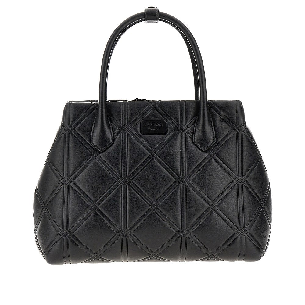 Borsa Shopping media in nappa sintetica