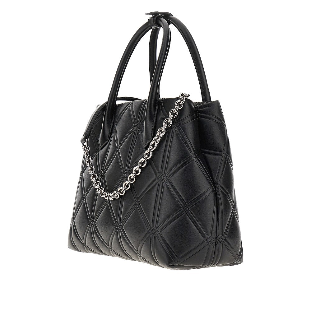 Borsa Shopping media in nappa sintetica