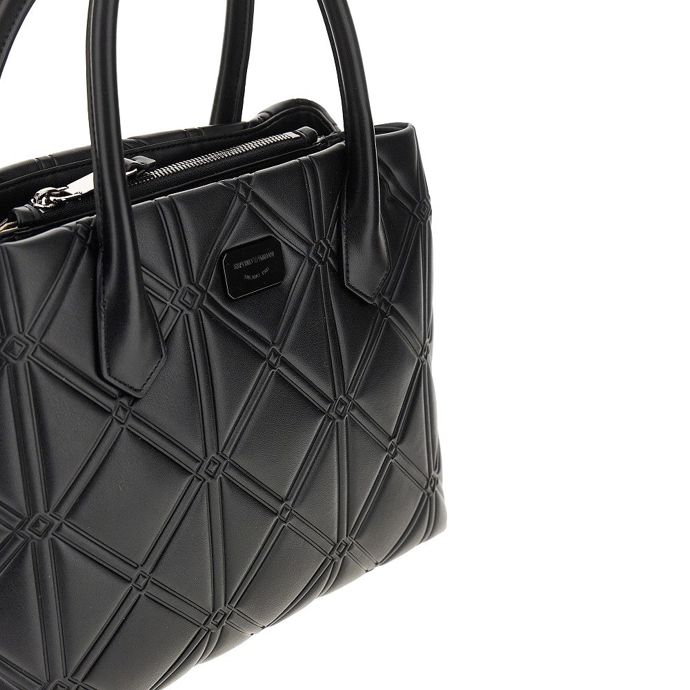 Borsa Shopping media in nappa sintetica