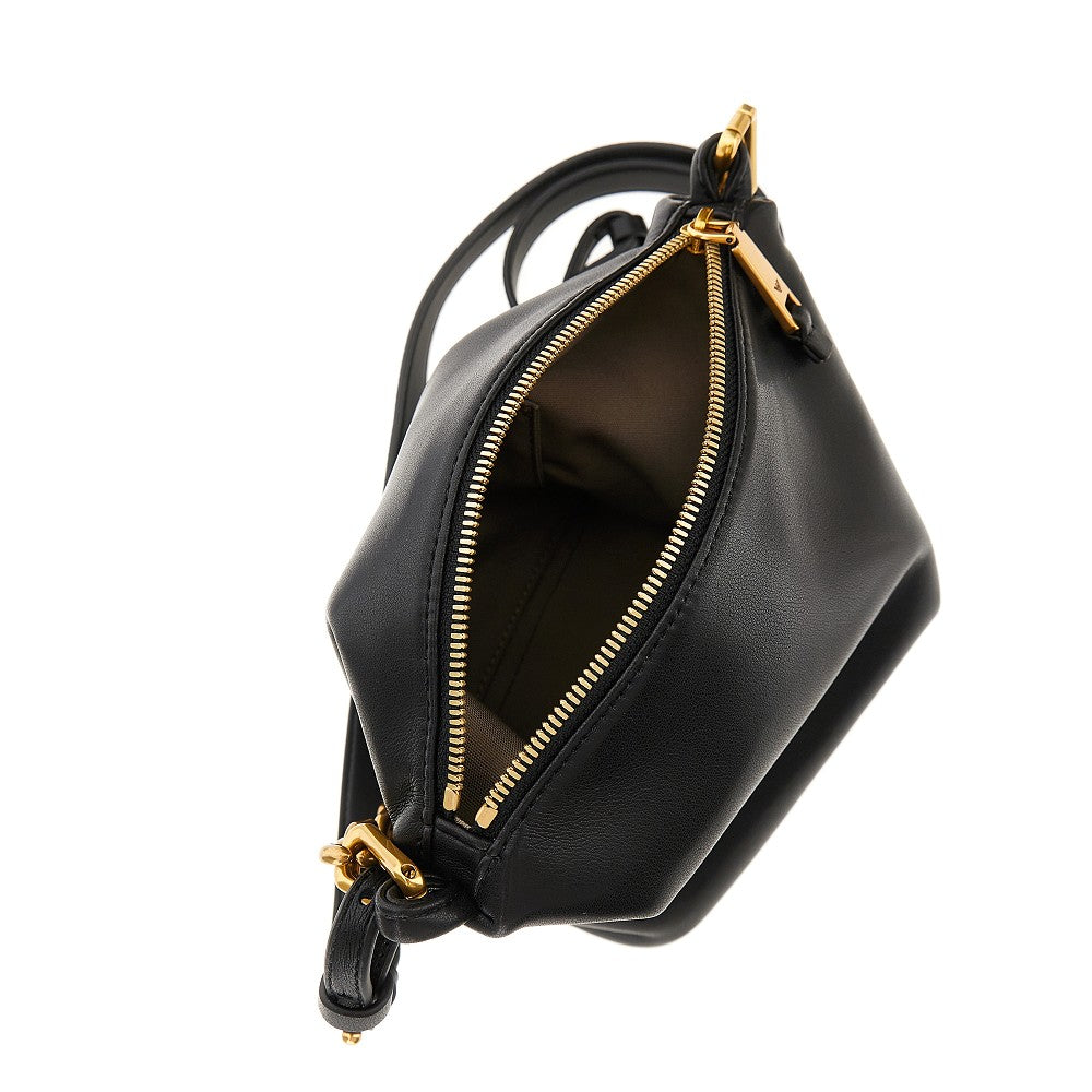 Borsa hobo piccola in nappa con catena