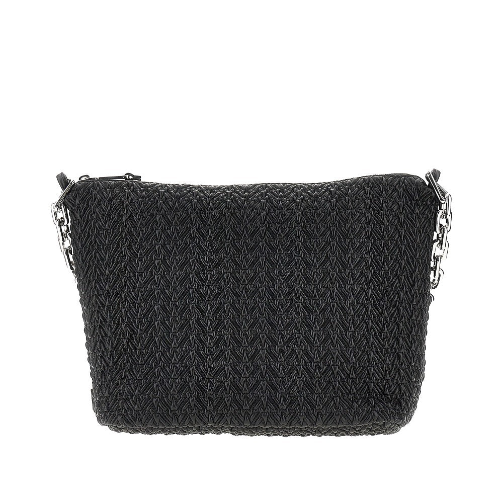 Faux nappa leather medium hobo bag