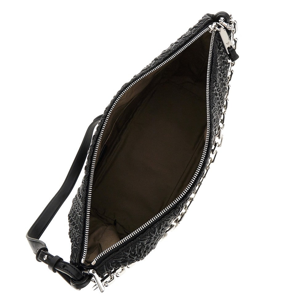 Faux nappa leather medium hobo bag