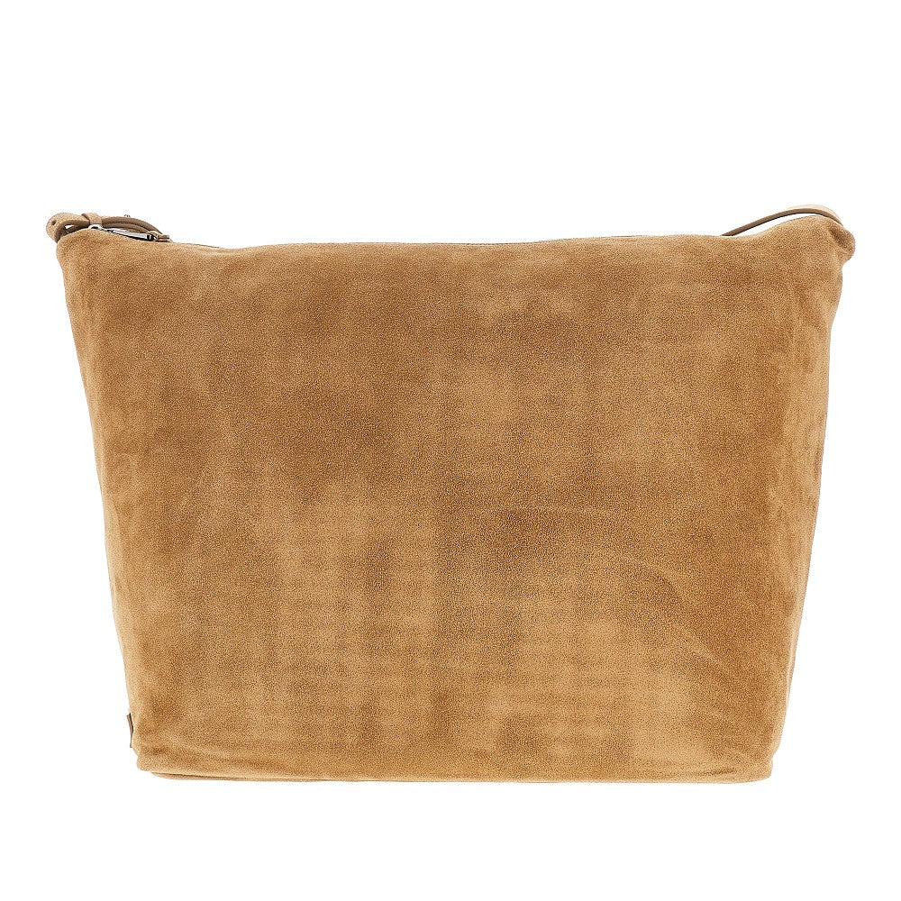 Suede leather XL hobo bag