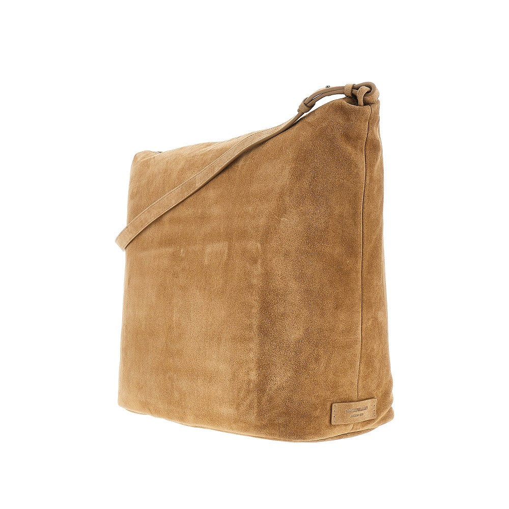 Suede leather XL hobo bag