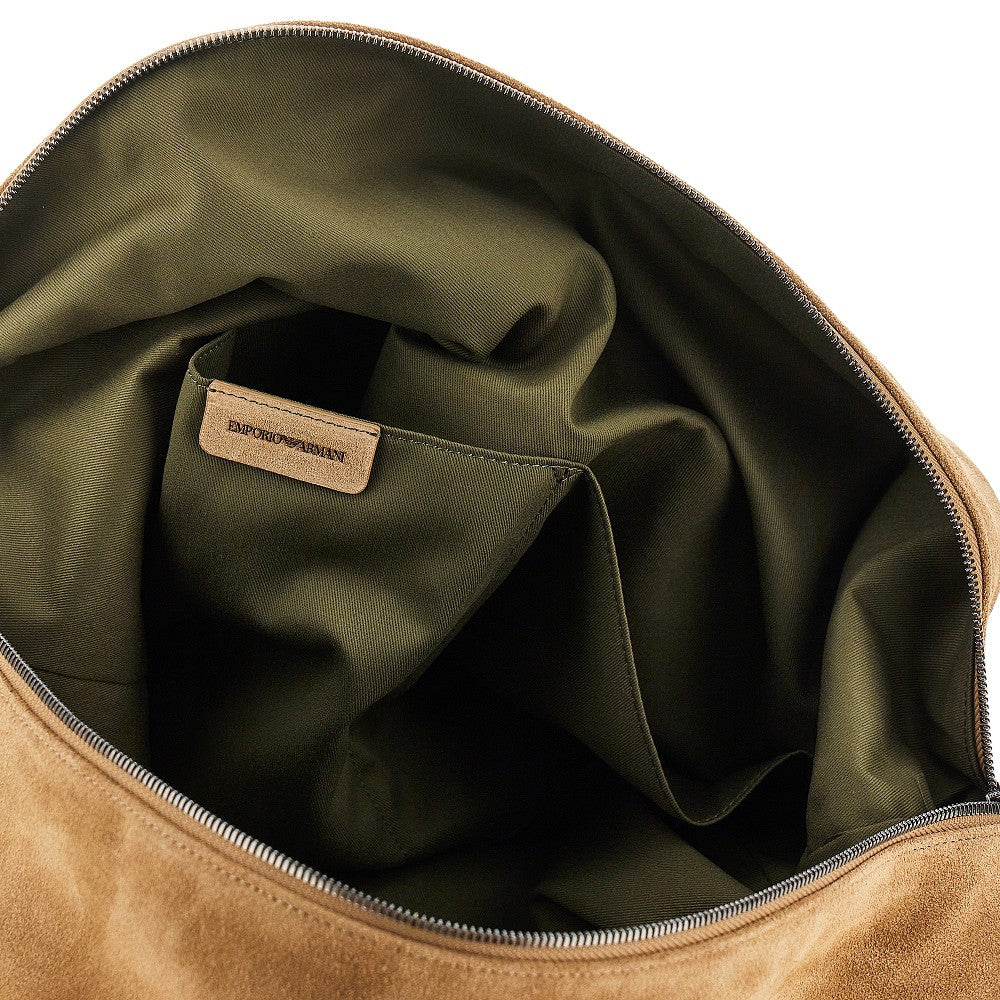 Suede leather XL hobo bag
