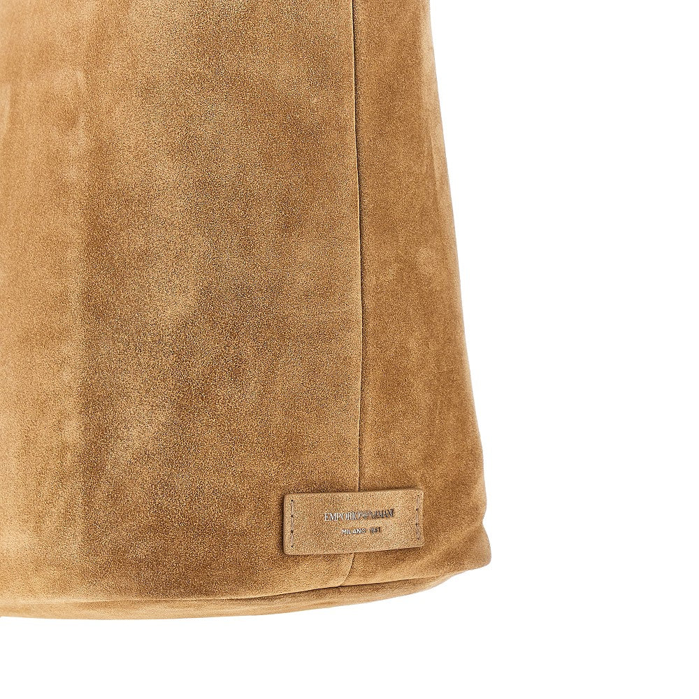 Suede leather XL hobo bag