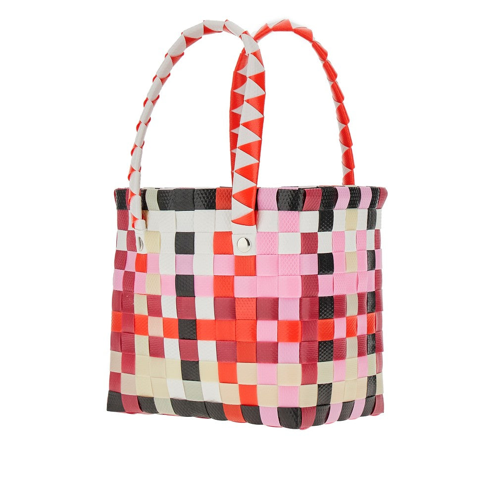 Woven mini basket bag