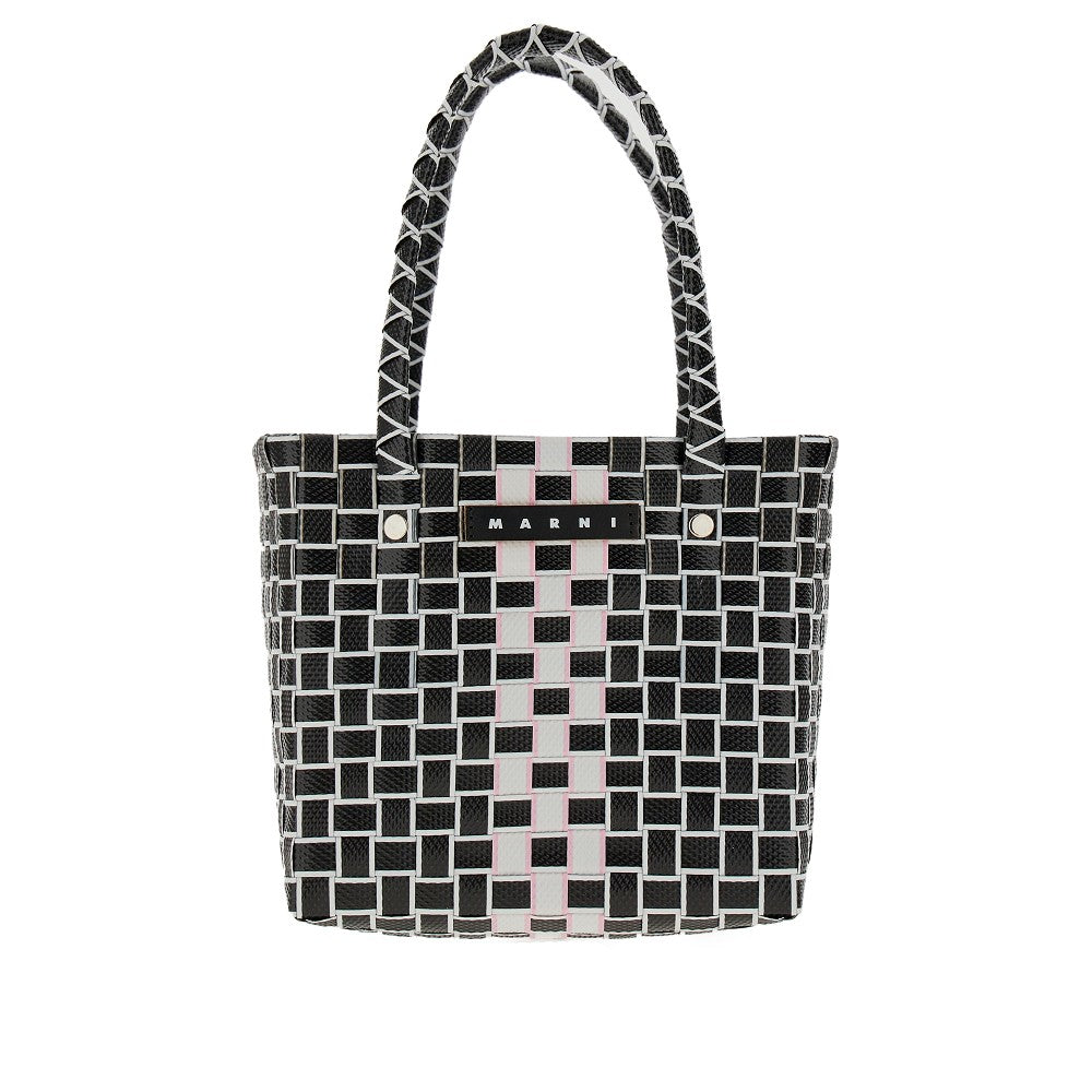 Woven basket bag