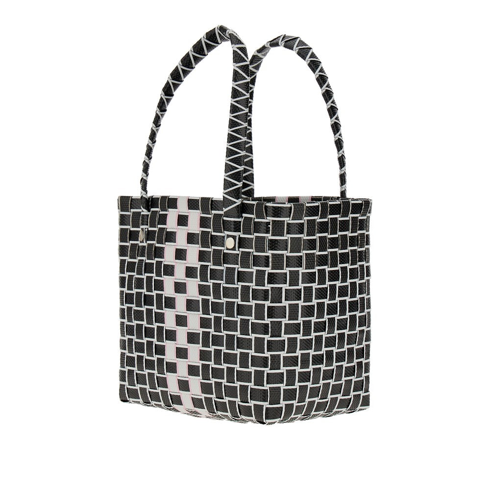 Woven basket bag